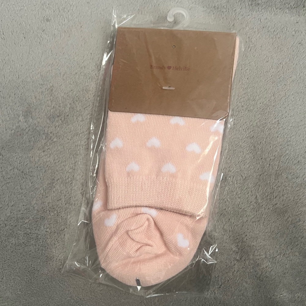 NEW Brandy Melville Pink Socks